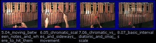examples of view in video lessons for marimba and mallet percussion. 