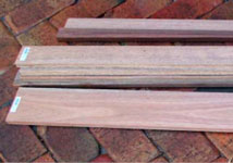 Generic hardwood used to build the prototype P2 marimba