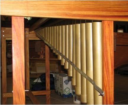 P3 marimba built using the making marimbas guide