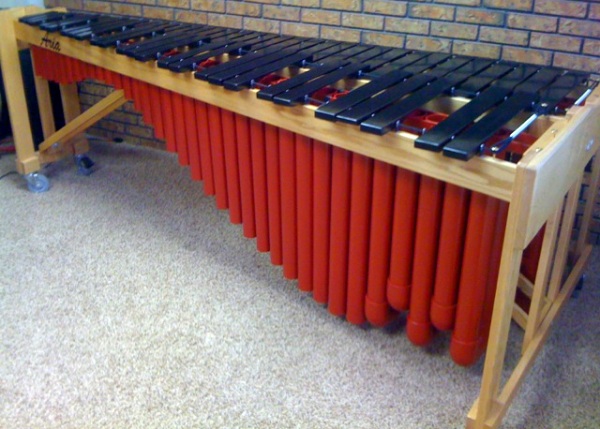 Black bars on custom marimba