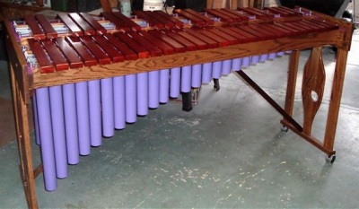 modified marimba created using jim's guide to making marimbas