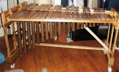 Don's finished DIY marimba
