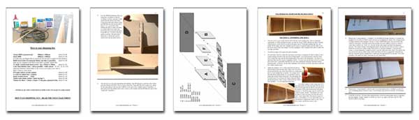 sample pages from the xylophone blueprints available on this page